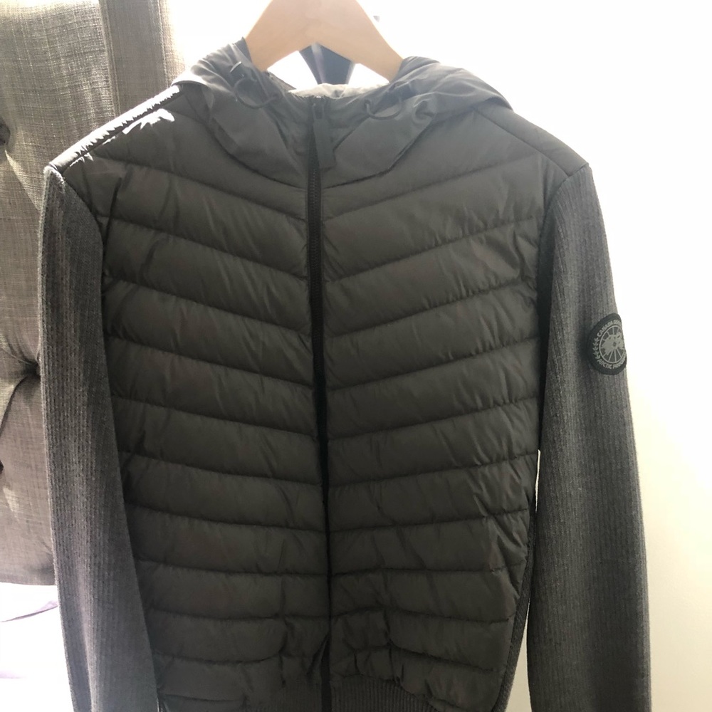 Canada goose grey hoodie - black label